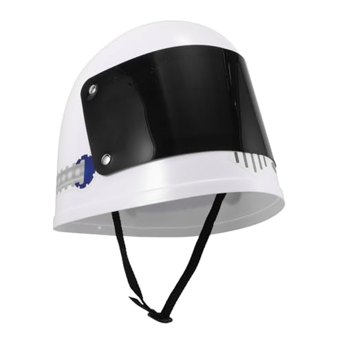 LRXIYODE Verstellbarer Astronauten Helm aus Kunststoff Weltraumhelm für Jungen und Mädchen Raumfahrer Kostüm Zubehör für Rollenspiele Halloween und Cosplay Einheitsgröße Weiß LRXIYODE Verstellbarer Astronauten Helm aus Kunststoff Weltraumhelm für Jungen und Mädchen Raumfahrer Kostüm Zubehör für Rollenspiele Halloween und Cosplay Einheitsgröße Weiß von LRXIYODE