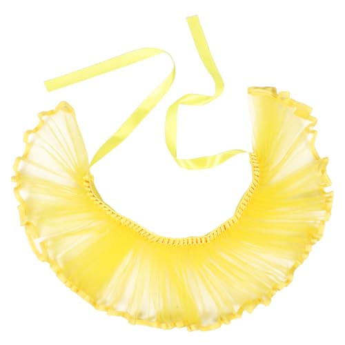 LRXIYODE Vintage Rüschenkragen Abnehmbarer Elizabethan Halskragen für Kostüme Unisex Theater Cosplay Zubehör für Halloween und Festlichkeiten von LRXIYODE