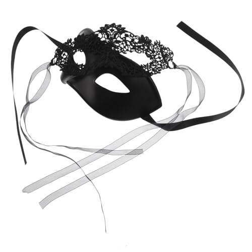 LRXIYODE Vintage Spitzen Halbgesichts Masken für Einzigartigem Blumenmotiv Schwarze Venezianische Masken für Halloween Karneval Ball und Maskenbälle LRXIYODE Vintage Spitzen Halbgesichts Masken für Einzigartigem Blumenmotiv Schwarze Venezianische Masken für Halloween Karneval Ball und Maskenbälle von LRXIYODE