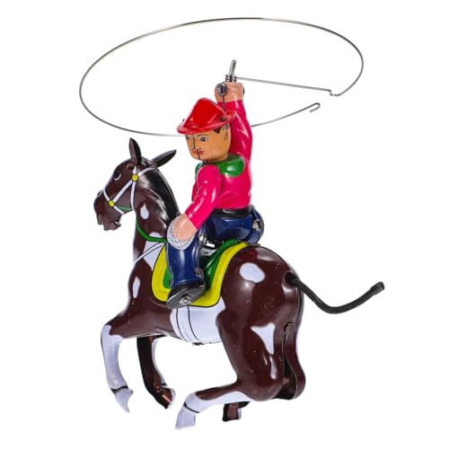 LRXIYODE Vintage Wind Up Toy aus Metall Lustiges Mechanisches Aufziehspielzeug im Cowboy Stil Kreative Geschenkidee für Sammler Batteriefrei mit für Geburtstag und Fest LRXIYODE Vintage Wind Up Toy aus Metall Lustiges Mechanisches Aufziehspielzeug im Cowboy Stil Kreative Geschenkidee für Sammler Batteriefrei mit für Geburtstag und Fest von LRXIYODE