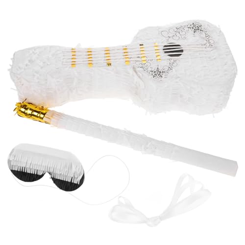 LRXIYODE Violine Erdbeer-Geburtstagsdekoration Mini-Piñatas Masse Erdbeerpartydekorationen fetzige Partydekoration Erdbeer-Piñata kleine Piñata Papier Weiß von LRXIYODE