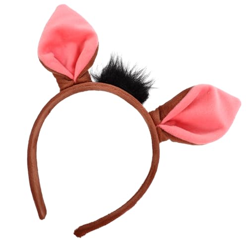 LRXIYODE Warzenschwein Stirnband aus Weichem Stoff Leichte Tierohren Haarreif für Karneval Kostümparty Cosplay und Fasching Bequem und Sicher Niedliches für Mädchen und Jungen von LRXIYODE