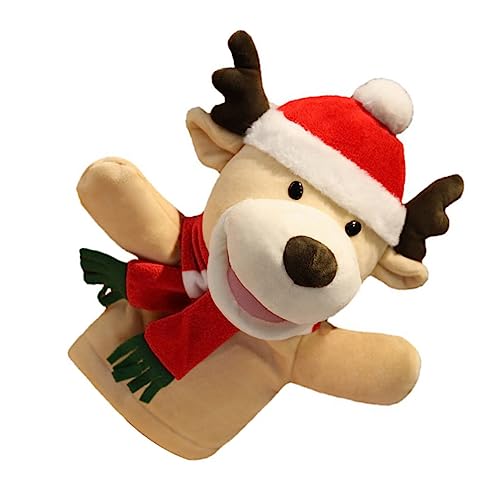LRXIYODE Weiche Handpuppe Rentier aus Plüsch mit Weihnachtsdesign Interaktives für Eltern Junge Mädchen Spiel Kindersicheres Fingerpuppentheater für Frühe Lernförderung und Festliche LRXIYODE Weiche Handpuppe Rentier aus Plüsch mit Weihnachtsdesign Interaktives für Eltern Junge Mädchen Spiel Kindersicheres Fingerpuppentheater für Frühe Lernförderung und Festliche von LRXIYODE