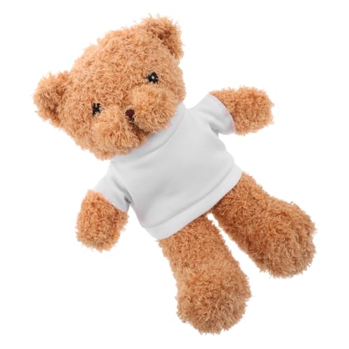 LRXIYODE Weicher Plüsch-teddybär mit Blanko-t-Shirt zum Selbergestalten Kuscheliges Stofftier für Sammler Geschenk für Feiertage Geburtstage und Besondere Anlässe LRXIYODE Weicher Plüsch-teddybär mit Blanko-t-Shirt zum Selbergestalten Kuscheliges Stofftier für Sammler Geschenk für Feiertage Geburtstage und Besondere Anlässe von LRXIYODE
