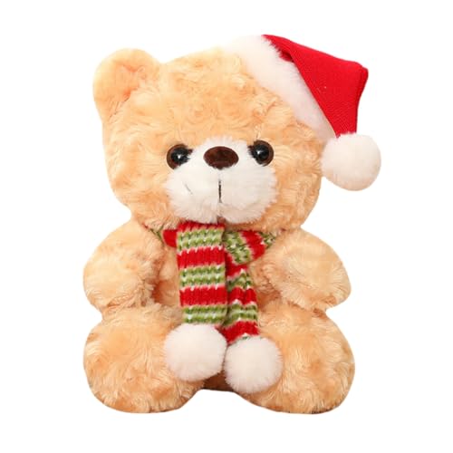 LRXIYODE Weicher Plüschbär Weihnachtsdekoration Tischfigur Festliche Deko Kuscheltier für Weihnachtsfeier und Zuhause LRXIYODE Weicher Plüschbär Weihnachtsdekoration Tischfigur Festliche Deko Kuscheltier für Weihnachtsfeier und Zuhause von LRXIYODE