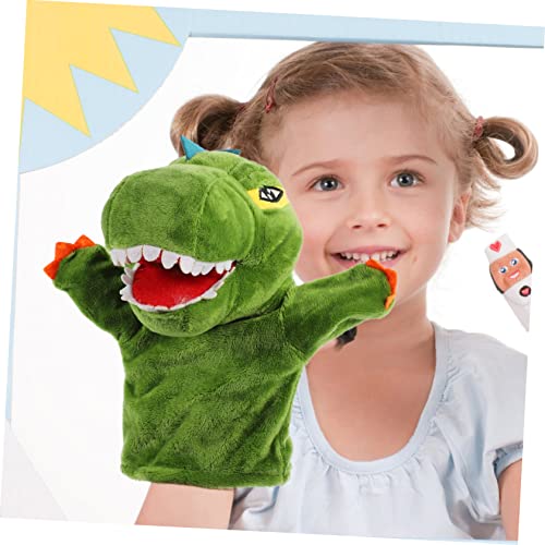 LRXIYODE Weiches Dinosaurier Handpuppe Kuscheltier aus Plüsch für Interaktives Handspielzeug Feinmotorik Hand Auge Koordination und Sprachentwicklung Buntes Storytelling für Jungen und von LRXIYODE