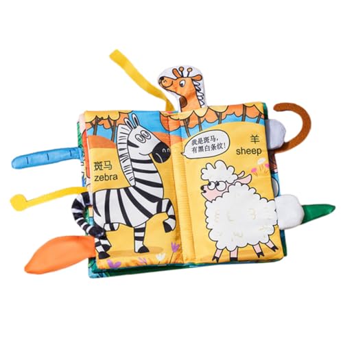 LRXIYODE Weiches Stoffbuch für Kleinkinder Tiermotive Handlich und Leicht Sicheres Babyspielzeug zur Frühen Tragbar und Komfortabel für Neugeborene und Junge Mädchen von LRXIYODE