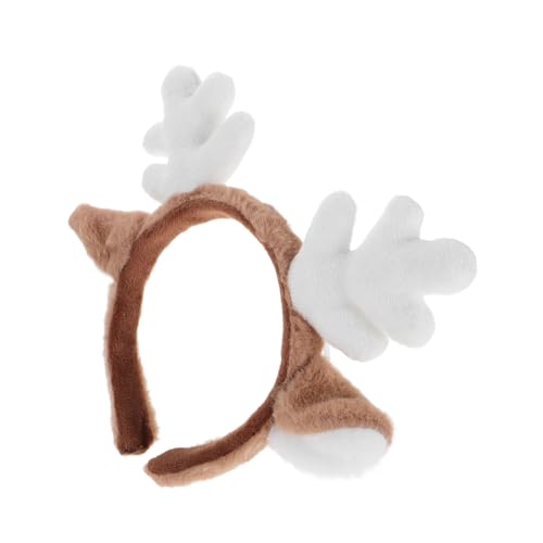 LRXIYODE Weihnachtlicher Rentier Geweih Haarreif mit Flauschigen Ohren Flexibler Haarschmuck für Xmas Party Passend für Kopfgrößen für Cosplay und Festliche Feiern LRXIYODE Weihnachtlicher Rentier Geweih Haarreif mit Flauschigen Ohren Flexibler Haarschmuck für Xmas Party Passend für Kopfgrößen für Cosplay und Festliche Feiern von LRXIYODE