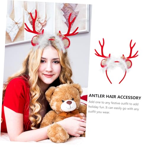 LRXIYODE Weihnachtliches Hirschgeweih Haarband mit Roter Schleife Leichtes Party Haarornament für Mädchen Festliches Cosplay und Geburtstagsdeko Komfortabel und Sicher zu Tragen LRXIYODE Weihnachtliches Hirschgeweih Haarband mit Roter Schleife Leichtes Party Haarornament für Mädchen Festliches Cosplay und Geburtstagsdeko Komfortabel und Sicher zu Tragen von LRXIYODE