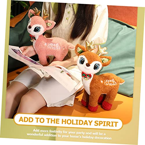 LRXIYODE Weihnachtsdeko Plüsch Rentier Kuscheltier Weiches Braunes Hirsch Stofftier Festliche Weihnachtsfigur für und Partydekoration Detailreiche Weihnachtswohnaccessoires LRXIYODE Weihnachtsdeko Plüsch Rentier Kuscheltier Weiches Braunes Hirsch Stofftier Festliche Weihnachtsfigur für und Partydekoration Detailreiche Weihnachtswohnaccessoires von LRXIYODE