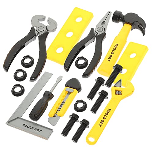 LRXIYODE Werkzeugkasten DIY Schraubenzieher Schraubenschlüssel Lernspielzeug für Jungen und Mädchen Feinmotorik und Kognitiven Entwicklung von LRXIYODE