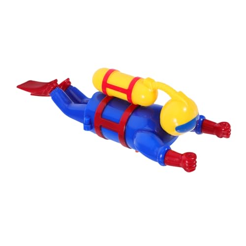 LRXIYODE Wind Up Badewannenspielzeug Taucherfigur Schwimmendes Wasserspielzeug für Interaktives Badespielzeug Handgerechte Kreatives Design für Badewanne und Poolspaß von LRXIYODE