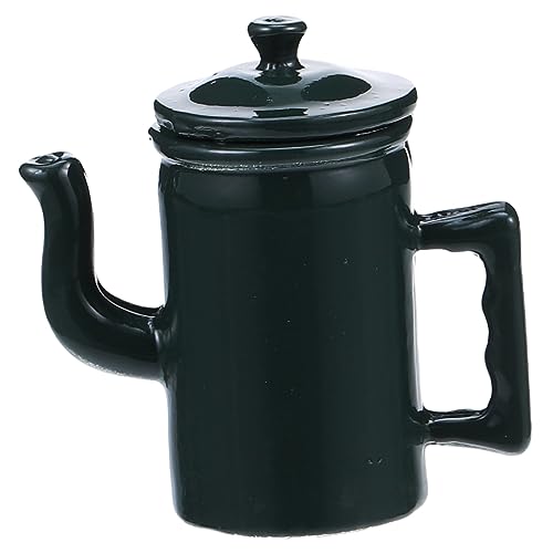 LRXIYODE puppenhaus wasserkocher Miniatur Puppenhausmöbel kaffeekanne kaffeekännchen Musterküche Mini Puppenhaus Wassertopf Mini-Modell Puppenhaus Wassertopf Legierung Dark Green von LRXIYODE