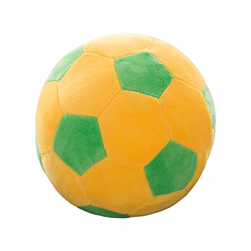 Fußball Plüschtier Spielzeug, 22cm Stoffball Fußball Weich Sportball Flauschig Gefüllte Fußballkissen PP Baumwolle Softball Fußball Plüschkissen Waschbar Spielbälle für Kinder Jungen Mädchen Geschenk von LSGGTIM