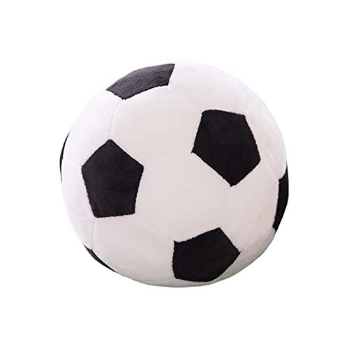 Fußball Plüschtier Spielzeug, 22cm Stoffball Fußball Weich Sportball Flauschig Gefüllte Fußballkissen PP Baumwolle Softball Fußball Plüschkissen Waschbar Spielbälle für Kinder Jungen Mädchen Geschenk von LSGGTIM