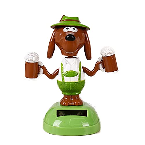LSGGTIM Solar Hund Tierfigur Wackelfigur, Schütteln Kopf Hunde Puppe Verzierungen Wackelfigur Armaturenbrett Deko Auto Wackelhund Innendekoration für Auto Haus Büro Tischdeko, 11cmx7cmx7.5cm LSGGTIM Solar Hund Tierfigur Wackelfigur, Schütteln Kopf Hunde Puppe Verzierungen Wackelfigur Armaturenbrett Deko Auto Wackelhund Innendekoration für Auto Haus Büro Tischdeko, 11cmx7cmx7.5cm von LSGGTIM