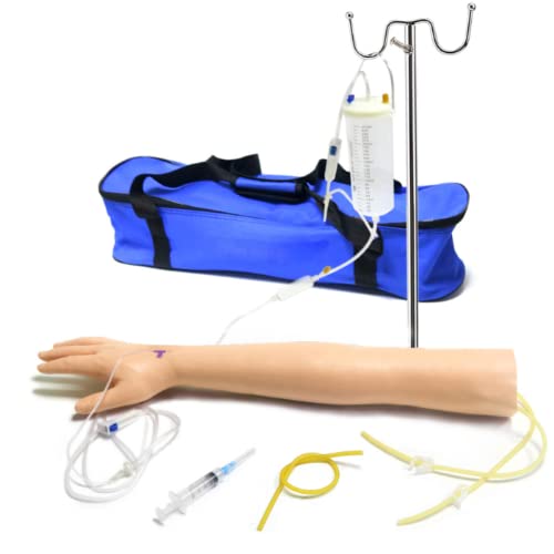 LSOAARRT Training Injektionsarm Phlebotomie intravenöse Infusion Übungskit Venenpunktionskrankenschwester Training Blutentnahme Arm Modellkit LSOAARRT Training Injektionsarm Phlebotomie intravenöse Infusion Übungskit Venenpunktionskrankenschwester Training Blutentnahme Arm Modellkit von LSOAARRT