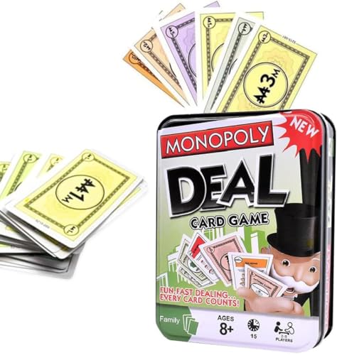 LSQNEW Brettspiele, Deal Kartenspiel und Gesellschaftspiel, Schnelles Spiel Das unterhaltsame Kartenspiel Spiel, Strategiespiel geeignet ab 8 Jahren von LSQNEW