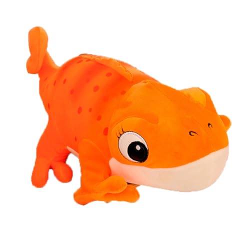 LSQNEW Simulation Chamäleon Plüschtier, Plüschfigur Grün Chamäleon Kuscheltier aus weichem Plüsch zum lustige Schlafkissenpuppe niedliches Plüschtier 30 cm von LSQNEW