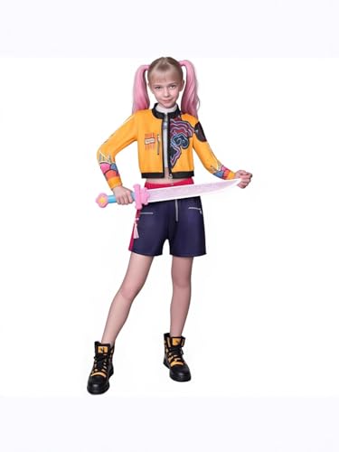 LSYCSYLY Generisch Demons Hun-ters R-umi Anime Cosplay Costume,k-oop R-umi Anime Cosplay Costume,Mädchen Halloween Rollenspiel Kostüm Festival Karneval Party verkleiden (S) von LSYCSYLY