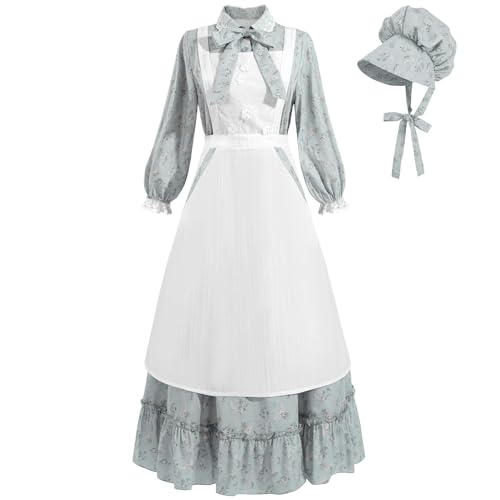 LSYYSKB Damen Pionierkleid, Prärie, Kolonial-Kostüm, Kleid, 1800er Jahre, amerikanische historische Pionierin, Prärie, Laura, Kostüme, Größe XXL LSYYSKB Damen Pionierkleid, Prärie, Kolonial-Kostüm, Kleid, 1800er Jahre, amerikanische historische Pionierin, Prärie, Laura, Kostüme, Größe XXL von LSYYSKB