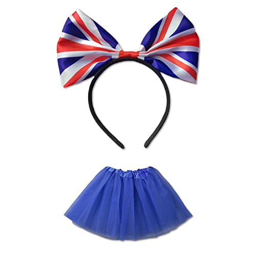LSYYSL 1 Packung englisches Schleifen-Stirnband mit 1 Tüll-Ballettrock, englische Tiara, flauschiges Prinzessinnen-Feenkleid, Tanzshow, Mesh-Party-Kostüm für Halloween, Geburtstagsfeier LSYYSL 1 Packung englisches Schleifen-Stirnband mit 1 Tüll-Ballettrock, englische Tiara, flauschiges Prinzessinnen-Feenkleid, Tanzshow, Mesh-Party-Kostüm für Halloween, Geburtstagsfeier von LSYYSL