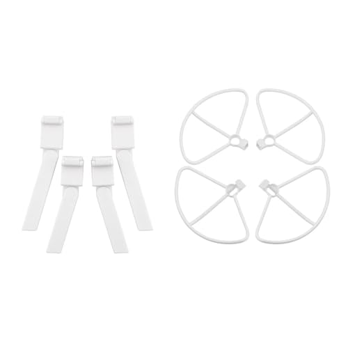 LSZBYHOK 3in1set Propeller Schutz Ring for FI-MI X8 SE X8Pro Faltbare Propeller Fahrwerke RC Quadcopter Teile Zubehör(2in1 White A) von LSZBYHOK