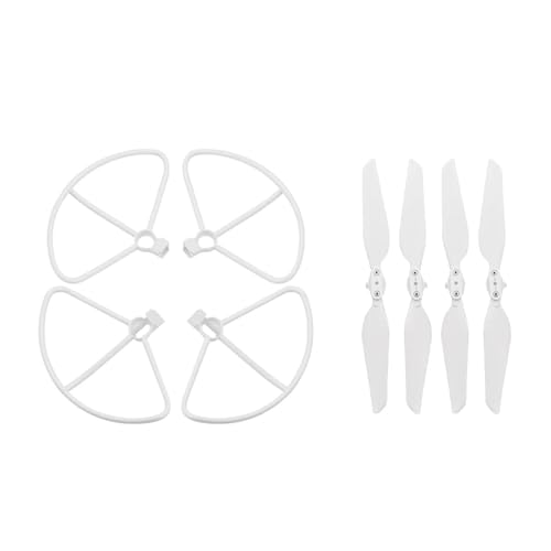 LSZBYHOK 3in1set Propeller Schutz Ring for FI-MI X8 SE X8Pro Faltbare Propeller Fahrwerke RC Quadcopter Teile Zubehör(2in1 White C) von LSZBYHOK