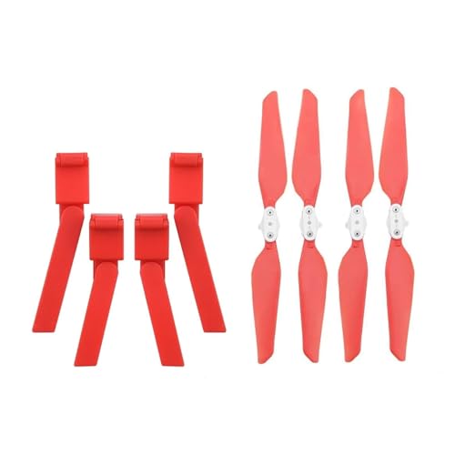 LSZBYHOK 3in1set Propeller Schutz Ring for FI-MI X8 SE X8Pro Faltbare Propeller Fahrwerke RC Quadcopter Teile Zubehör(2in1 red B) von LSZBYHOK