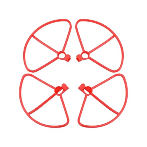 LSZBYHOK 3in1set Propeller Schutz Ring for FI-MI X8 SE X8Pro Faltbare Propeller Fahrwerke RC Quadcopter Teile Zubehör(Red Protector) von LSZBYHOK