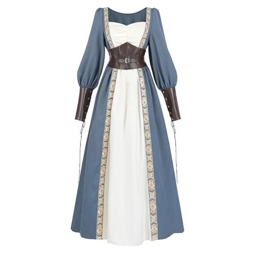 LTAKK Renaissance-Kostüm für Damen, mittelalterliches Kleid, Ren Faire, Maxikleider mit Korsett, Größe M LTAKK Renaissance-Kostüm für Damen, mittelalterliches Kleid, Ren Faire, Maxikleider mit Korsett, Größe M von LTAKK