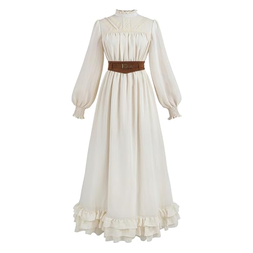 LTAKK Renaissance-Kostüm für Damen, viktorianisches edwardianisches Kleid, mittelalterliches Kleid mit Gürtel, Größe L LTAKK Renaissance-Kostüm für Damen, viktorianisches edwardianisches Kleid, mittelalterliches Kleid mit Gürtel, Größe L von LTAKK