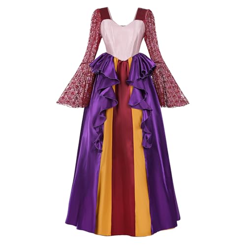 LTAKK Sarah Sanderson Kostüm Hocus Pocus Sisters Hexenkostüme für Damen Halloween Kleider Groß von LTAKK