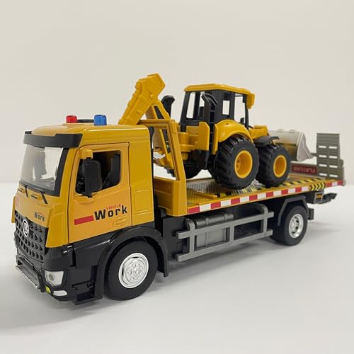 LTFIOON Abschleppwagen Spielzeug, Reibungsbetriebenes Abschleppfahrzeug mit Baggerlader, Metall/Kunststoff, LKW Spielzeugautos Fahrzeuge mit Licht und Sound, Geschenk für Kinder 3 4 5 6 7Jahre LTFIOON Abschleppwagen Spielzeug, Reibungsbetriebenes Abschleppfahrzeug mit Baggerlader, Metall/Kunststoff, LKW Spielzeugautos Fahrzeuge mit Licht und Sound, Geschenk für Kinder 3 4 5 6 7Jahre von LTFIOON