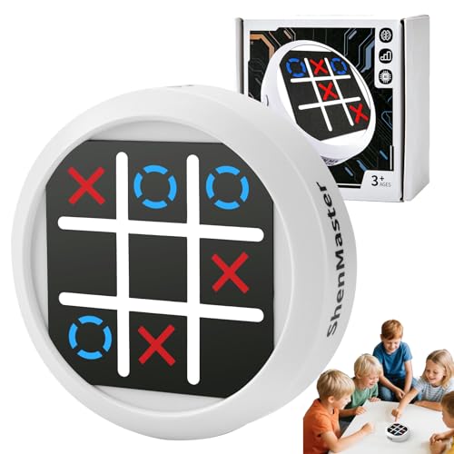 LTFIOON Tic Tac Toe Bolt, 4-in-1 Elektronisches Tic-Tac-Toe-Spiel, DREI gewinnt Handheld Electric Puzzle Game Console für Kinder Erwachsene Geschenkidee Reisespiel für Reise und Familie von LTFIOON