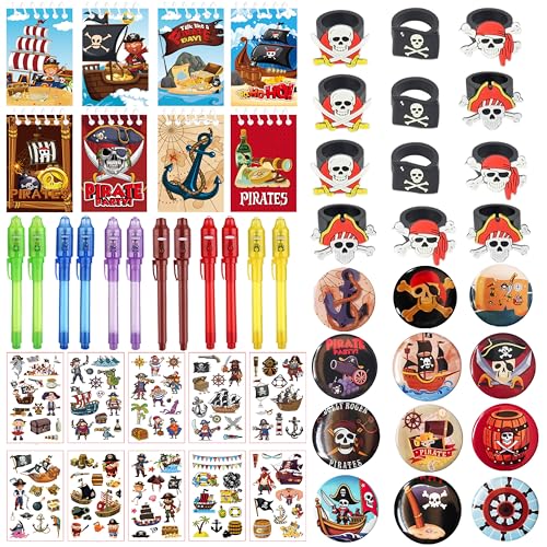LTHOENG Piraten Kindergeburtstag Deko,Geburtstag Party Mitgebsel,Junge Mädchen mitgebsel,Kindergeburtstag Gastgeschenke,Adventskalender Halloween Kleine Geschenke Kinder Deko von LTHOENG