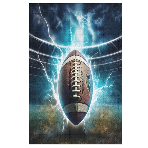 1000 Teile Puzzle Für Erwachsene, Rugby -Puzzles, Kinder HolzPuzzle, Kreatives Puzzle, Geschenk Für Freunde Und Familie 78×53cm von LTTTT