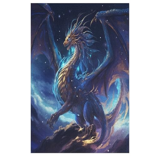 1000-teiliges Puzzle Für Erwachsene, Drache Holzpuzzle, Gehirn-Herausforderung,Puzzles Spielzeugspiel 78×53cm 1000-teiliges Puzzle Für Erwachsene, Drache Holzpuzzle, Gehirn-Herausforderung,Puzzles Spielzeugspiel 78×53cm von LTTTT