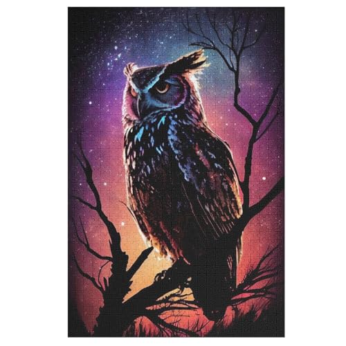 1000-teiliges Puzzle Für Erwachsene, Eule -Puzzles, Dekompressionsspiel, Spielzeugpuzzles, Geburtstagsgeschenke 78×53cm 1000-teiliges Puzzle Für Erwachsene, Eule -Puzzles, Dekompressionsspiel, Spielzeugpuzzles, Geburtstagsgeschenke 78×53cm von LTTTT