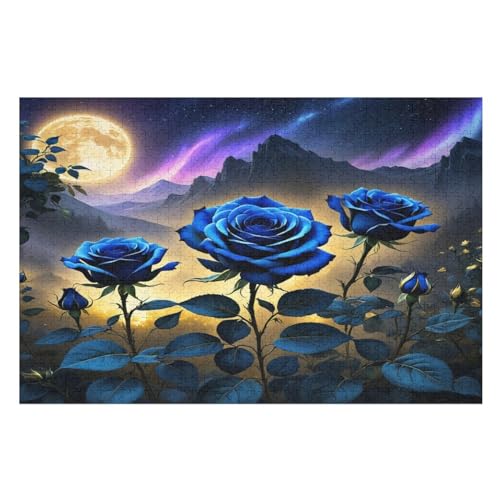 1000-teiliges Puzzle Für Erwachsene, Rose Holzpuzzle, Gehirn-Herausforderung,Puzzles Spielzeugspiel （75×50cm） von LTTTT