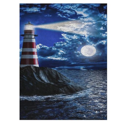 500 Teile Puzzle Für Jungen Und Mädchen, Standard-Puzzles Leuchtturm, Familienspiele, 55×41cm von LTTTT