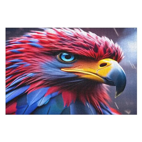 Adler -Puzzle, 1000 Teile,Holzpuzzle Für Erwachsene Kinder, Lustiges Spielzeug, Denkspiel, Bildungsspiel, （75×50cm） von LTTTT