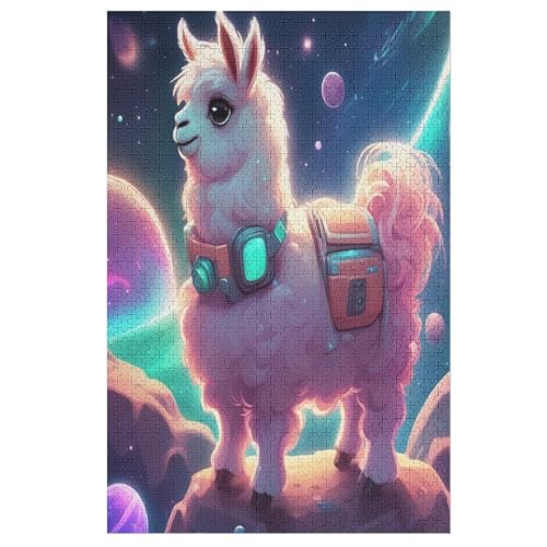Alpaka Holzpuzzle Für Erwachsene Teenager Stress Abbauen Familien-Puzzlespiel Poster 1000-teiliges Puzzle Kinder Lernspiel 78×53cm Alpaka Holzpuzzle Für Erwachsene Teenager Stress Abbauen Familien-Puzzlespiel Poster 1000-teiliges Puzzle Kinder Lernspiel 78×53cm von LTTTT