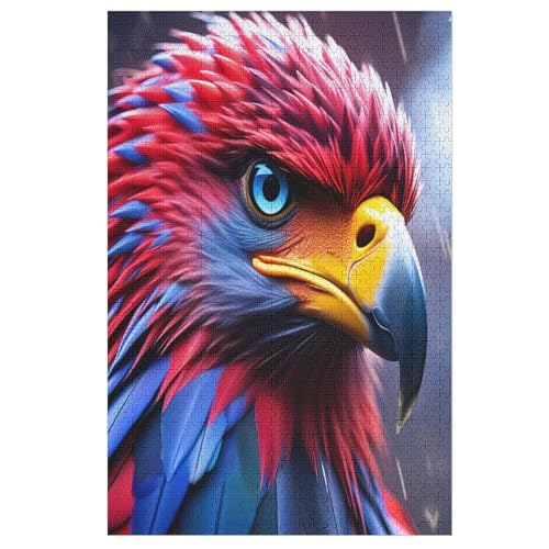 Animal Adler Puzzle 1000 Teile, Holzpuzzle Für Erwachsene Kinder, Impossible Puzzles, Geschicklichkeitsspiel Für Die Ganze Familie 78×53cm Animal Adler Puzzle 1000 Teile, Holzpuzzle Für Erwachsene Kinder, Impossible Puzzles, Geschicklichkeitsspiel Für Die Ganze Familie 78×53cm von LTTTT