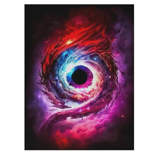 Auge Gottes Holzpuzzle 500 Teile Klassische Puzzles Erwachsene Kinder Puzzle DIY Kit Holzspielzeug Einzigartiges Geschenk 55×41cm von LTTTT