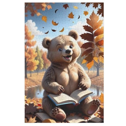 Bär 1000 Teile Holzpuzzle,einzigartiges Puzzle, Geschenk Für Erwachsene,Familienspiel,Herausforderungsaktivität,78×53cm Bär 1000 Teile Holzpuzzle,einzigartiges Puzzle, Geschenk Für Erwachsene,Familienspiel,Herausforderungsaktivität,78×53cm von LTTTT