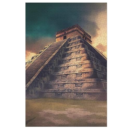 Chichen Itza Puzzle Für Erwachsene,1000-teiliges Puzzles, Für Kinder,Holzpuzzle,Lernspielzeug, 78×53cm Chichen Itza Puzzle Für Erwachsene,1000-teiliges Puzzles, Für Kinder,Holzpuzzle,Lernspielzeug, 78×53cm von LTTTT