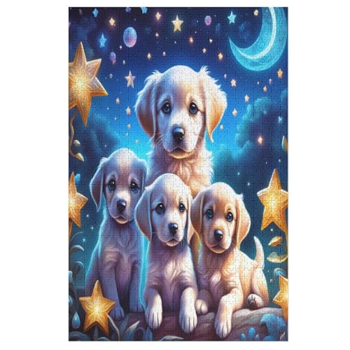 Cute Hund 1000 Teile Puzzles Für Erwachsene, Impossible Puzzle, Geschicklichkeitsspiel Für Die Ganze Familie, Kinder Holzpuzzle 78×53cm Cute Hund 1000 Teile Puzzles Für Erwachsene, Impossible Puzzle, Geschicklichkeitsspiel Für Die Ganze Familie, Kinder Holzpuzzle 78×53cm von LTTTT