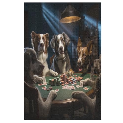 Cute Hund -Puzzle, 1000 Teile,Holzpuzzle Für Erwachsene Kinder, Lustiges Spielzeug, Denkspiel, Bildungsspiel, 78×53cm Cute Hund -Puzzle, 1000 Teile,Holzpuzzle Für Erwachsene Kinder, Lustiges Spielzeug, Denkspiel, Bildungsspiel, 78×53cm von LTTTT