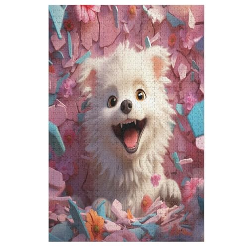 Cute Hund Puzzle 1000 Teile, Holzpuzzle Für Erwachsene Kinder, Impossible Puzzles, Geschicklichkeitsspiel Für Die Ganze Familie 78×53cm Cute Hund Puzzle 1000 Teile, Holzpuzzle Für Erwachsene Kinder, Impossible Puzzles, Geschicklichkeitsspiel Für Die Ganze Familie 78×53cm von LTTTT
